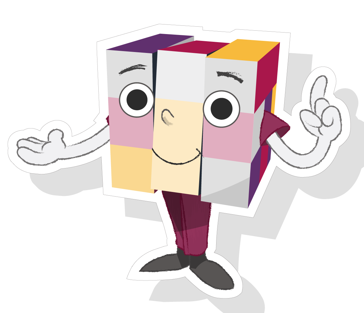 Cubi-Cheftresor-Maskottchen